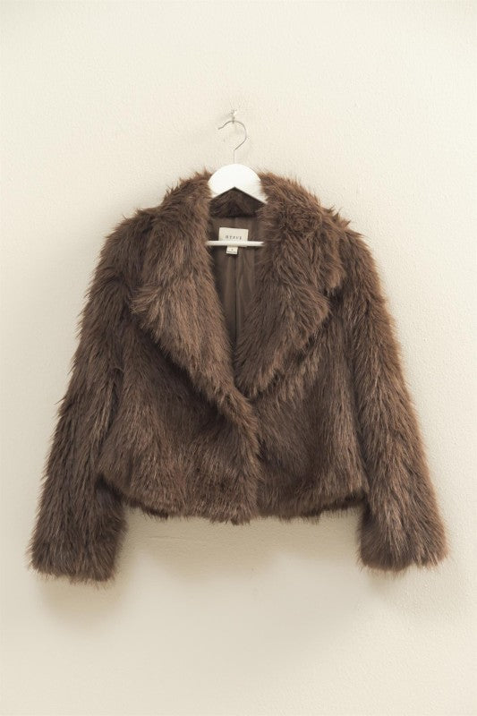 Fierce in Fur Cropped Jacket