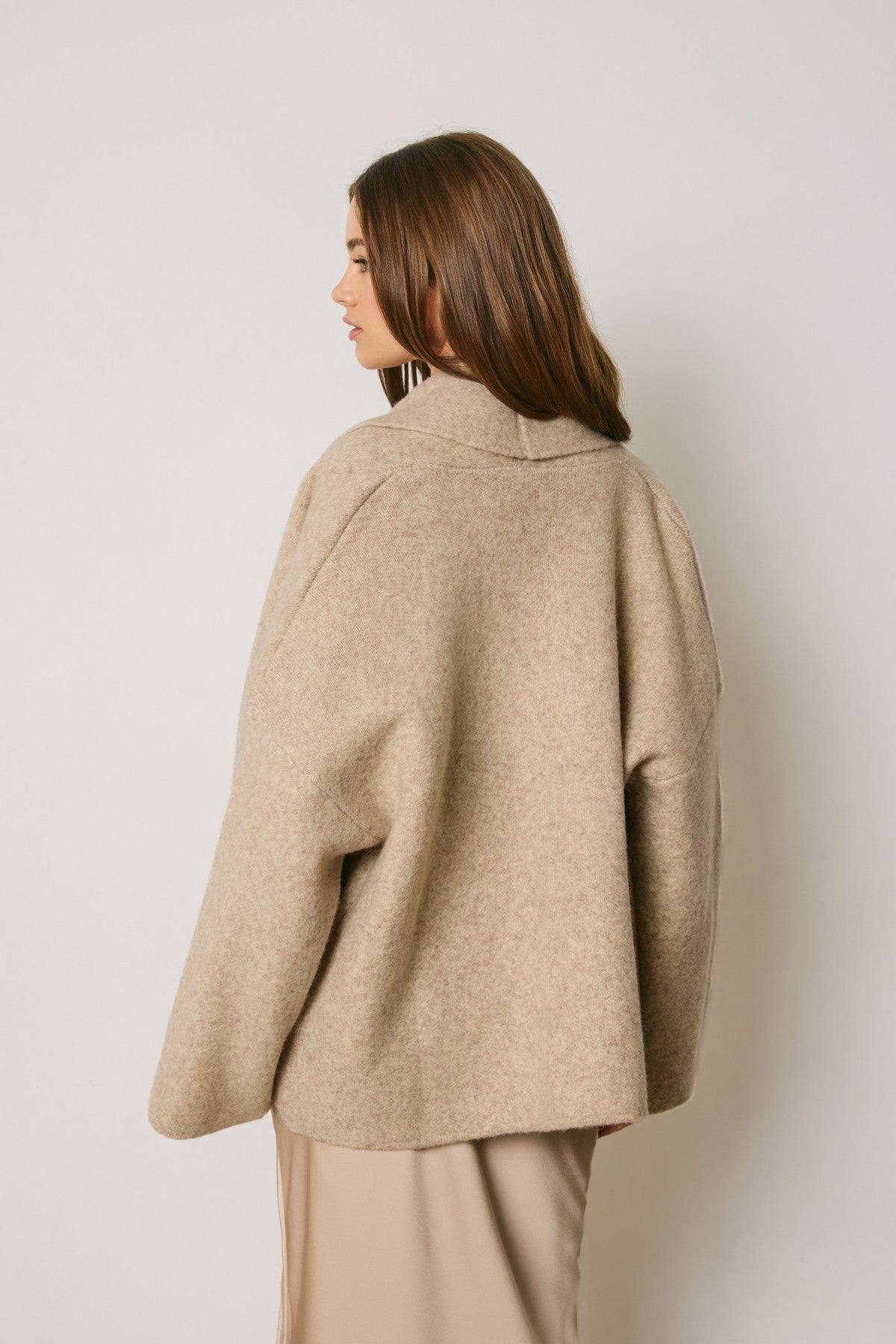 Cozy Cream Shawl Cardigan