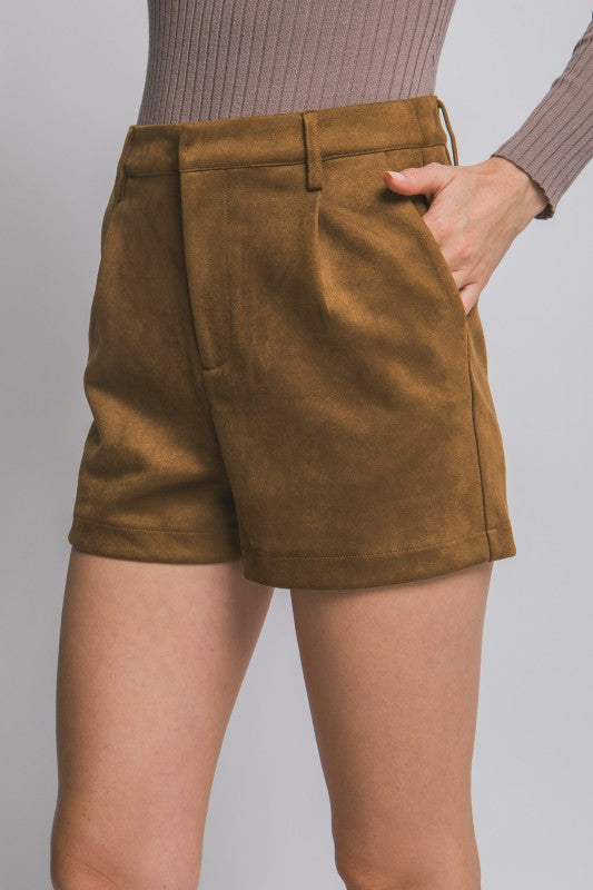 Soft Suede Shorts