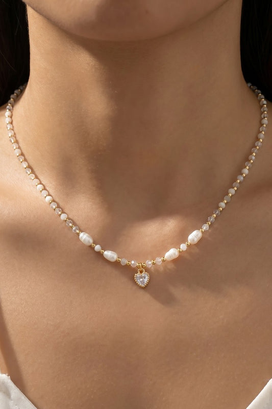 Sweetheart Beaded Necklace