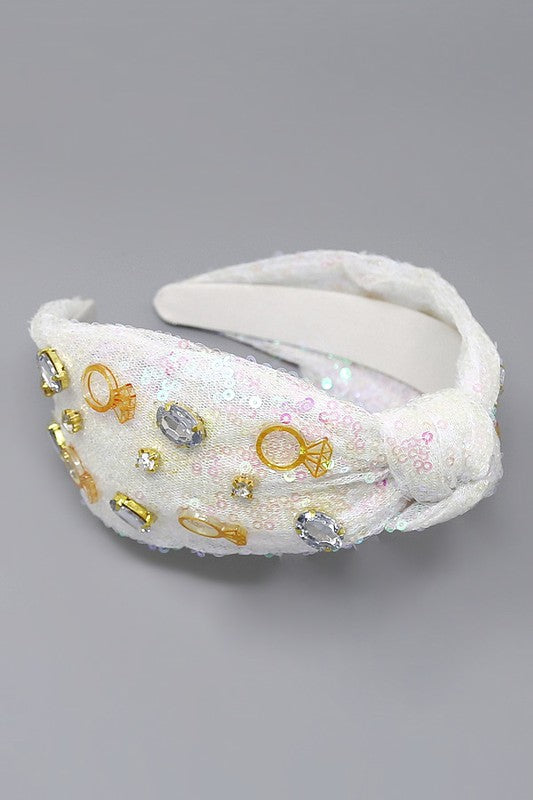 Engagement Ring Front Knot Headband