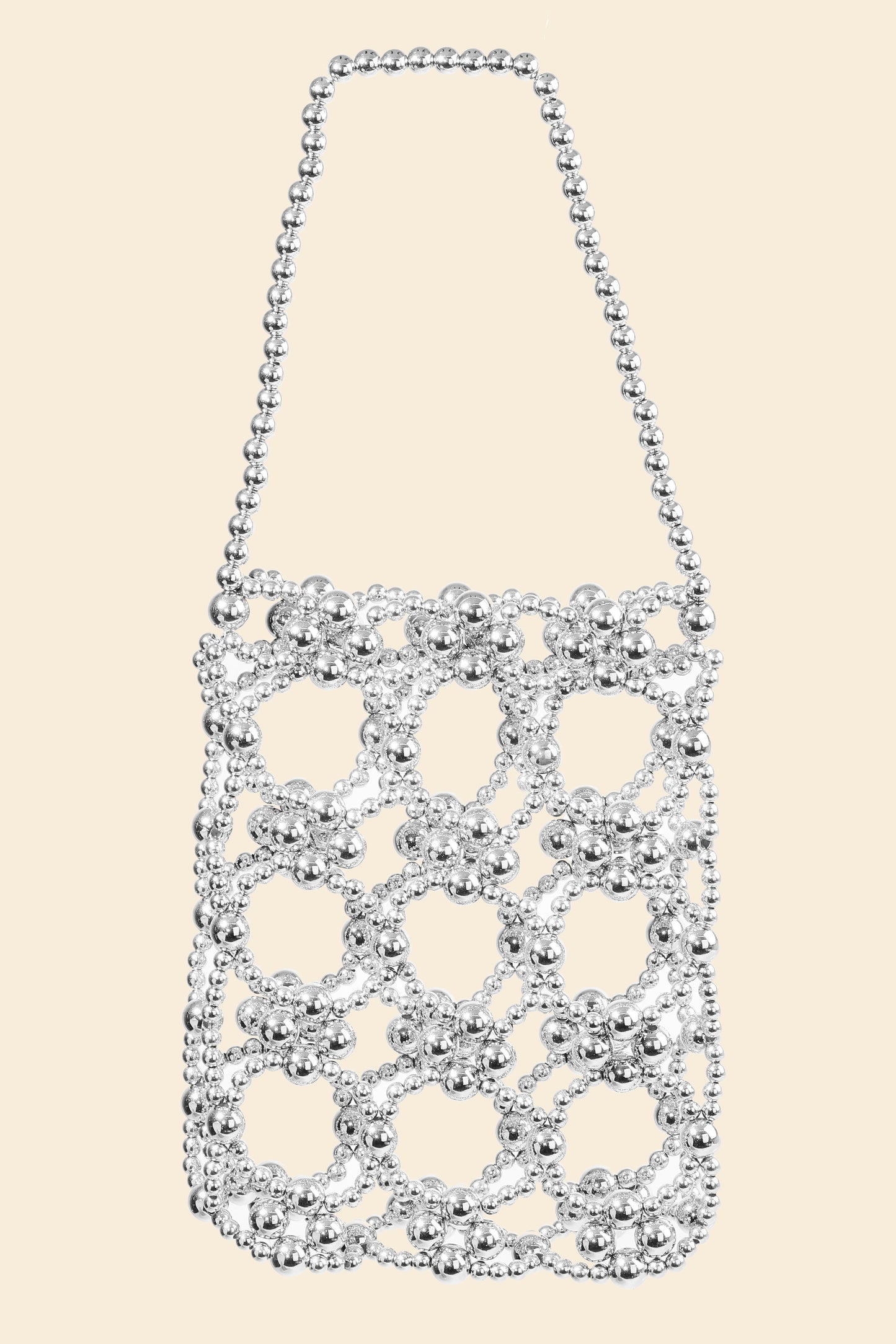 Silver Nights Beaded Bag