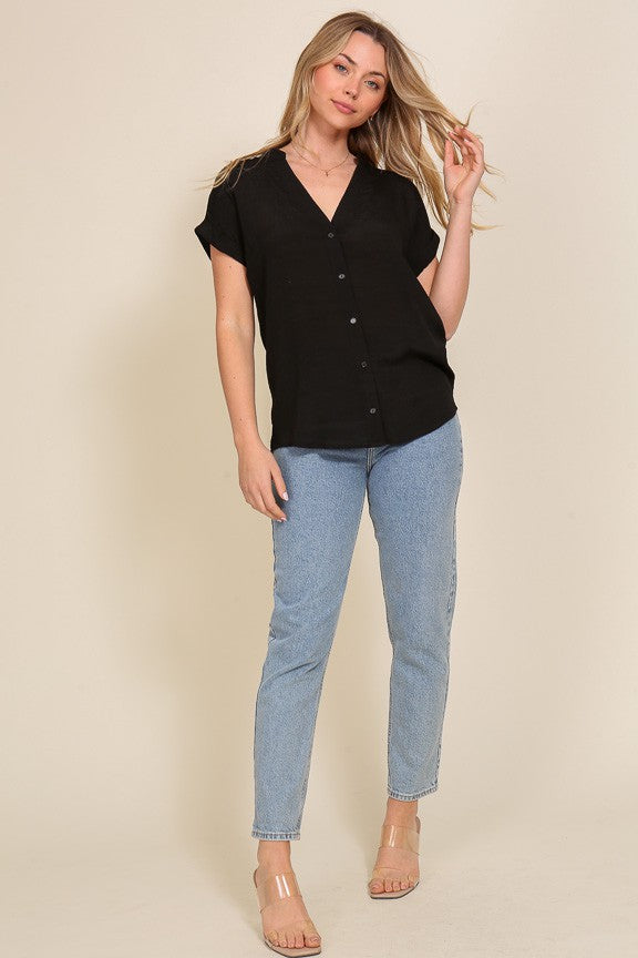 Eclipse Button Down Blouse