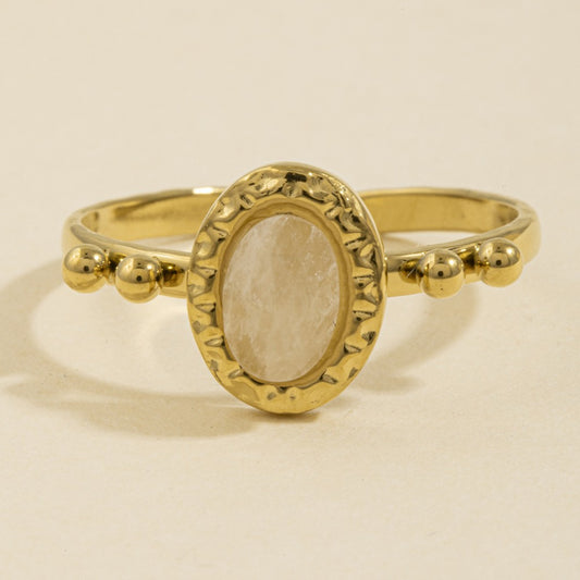 Pink Petal Stone Ring