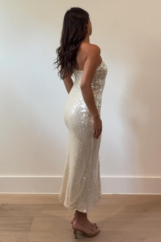 Champagne Nights Sequin Dress