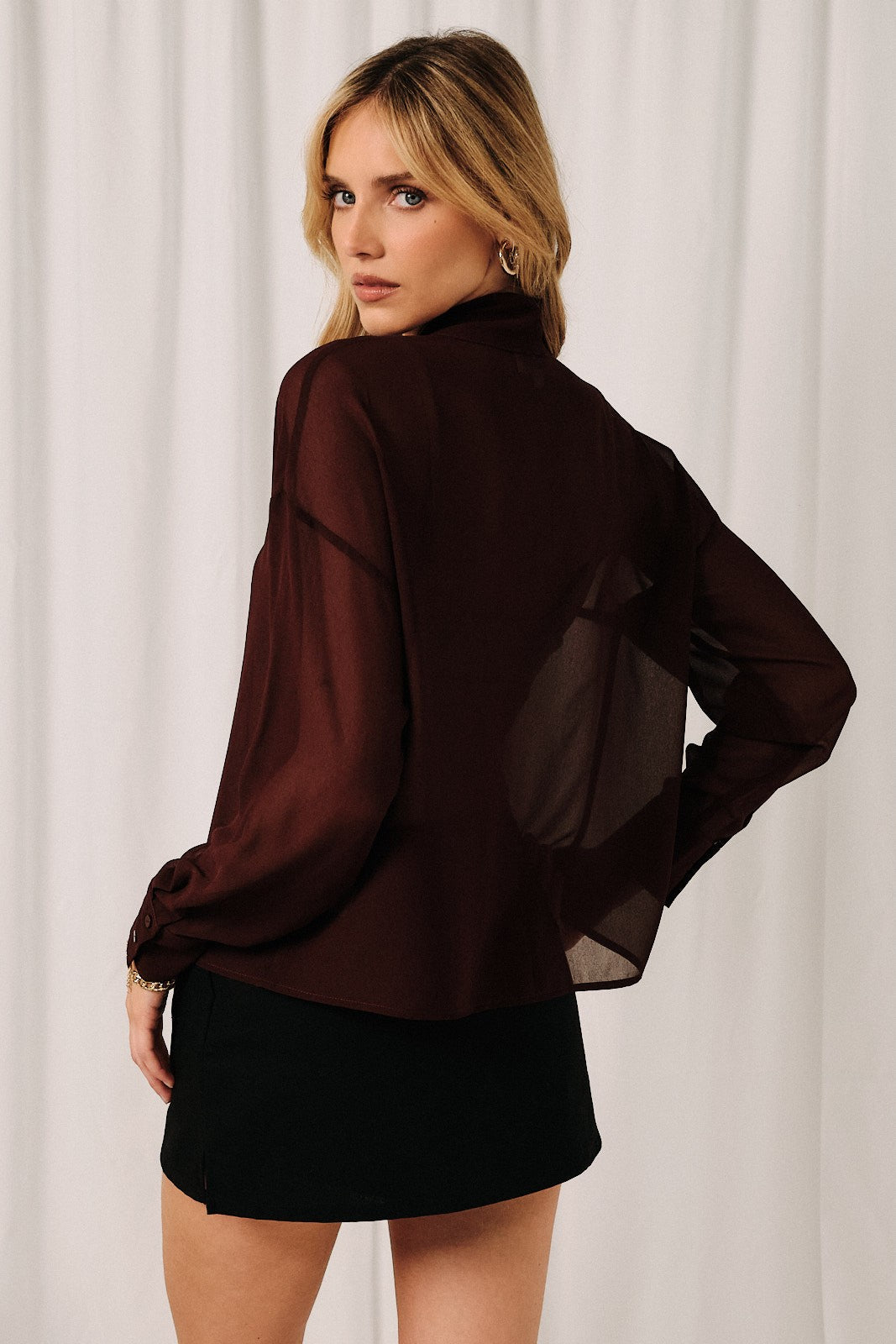 Wine & Roses Blouse