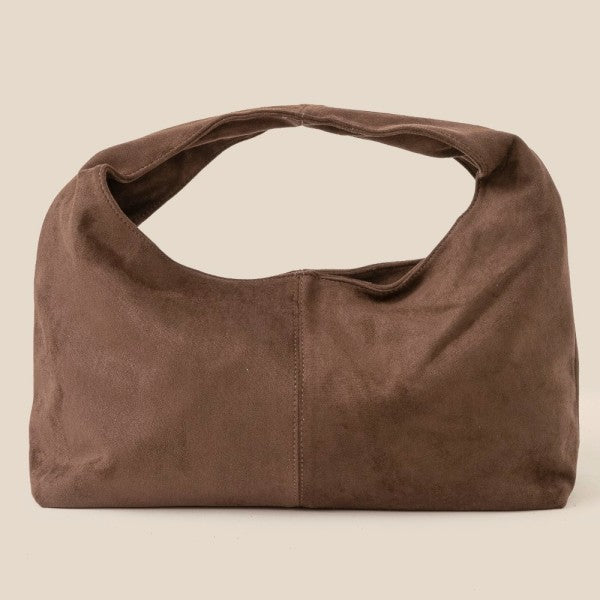 Large Soft Casual Suede Hand Bag