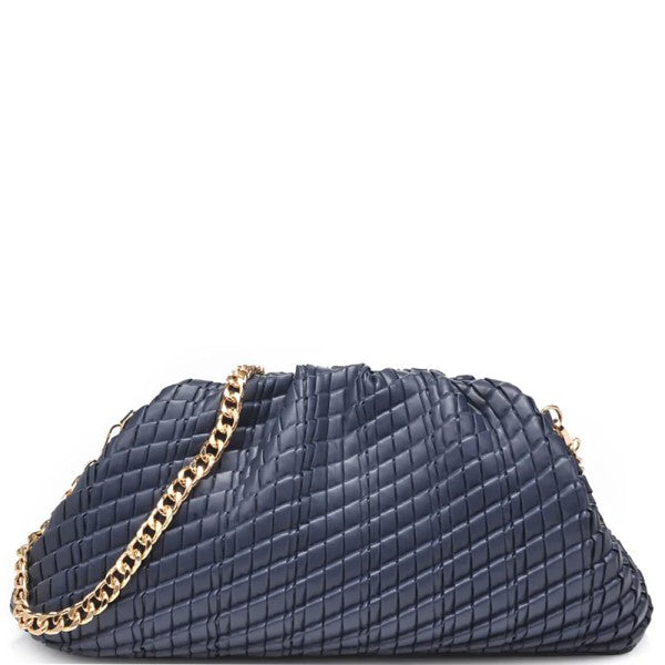 Large Woven Clutch Handbag