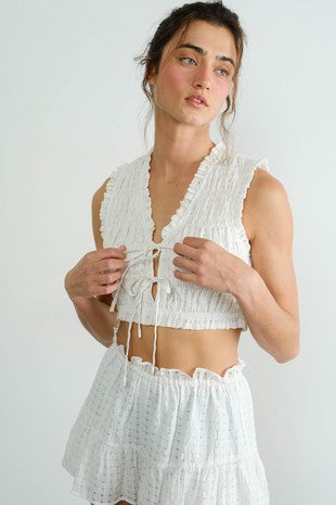 Sea Searcher Ruffle Top and Skort Set