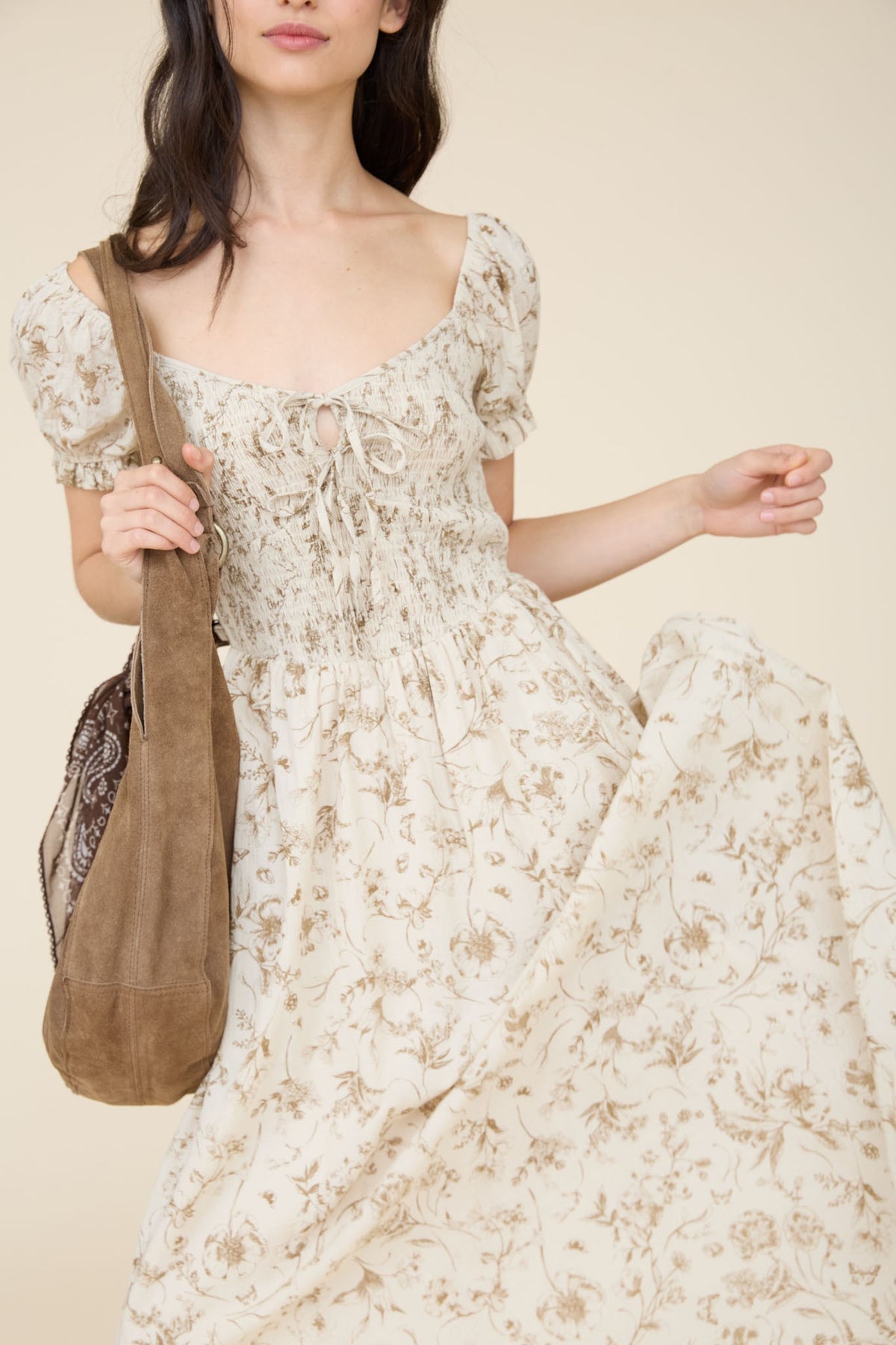 Toile Garden Midi Dress