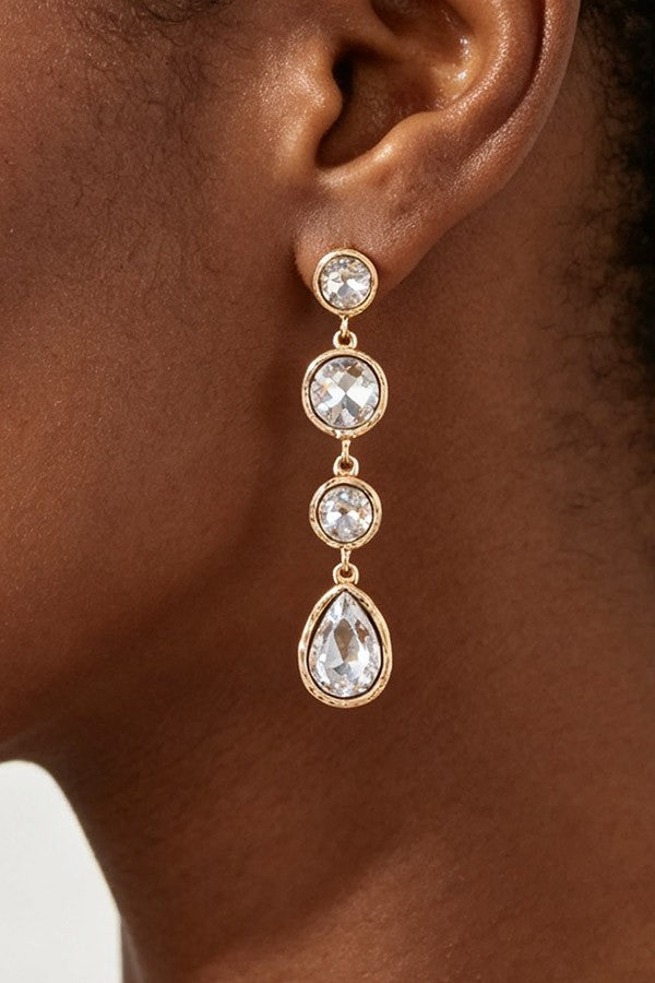 Crystal Cascade Earrings