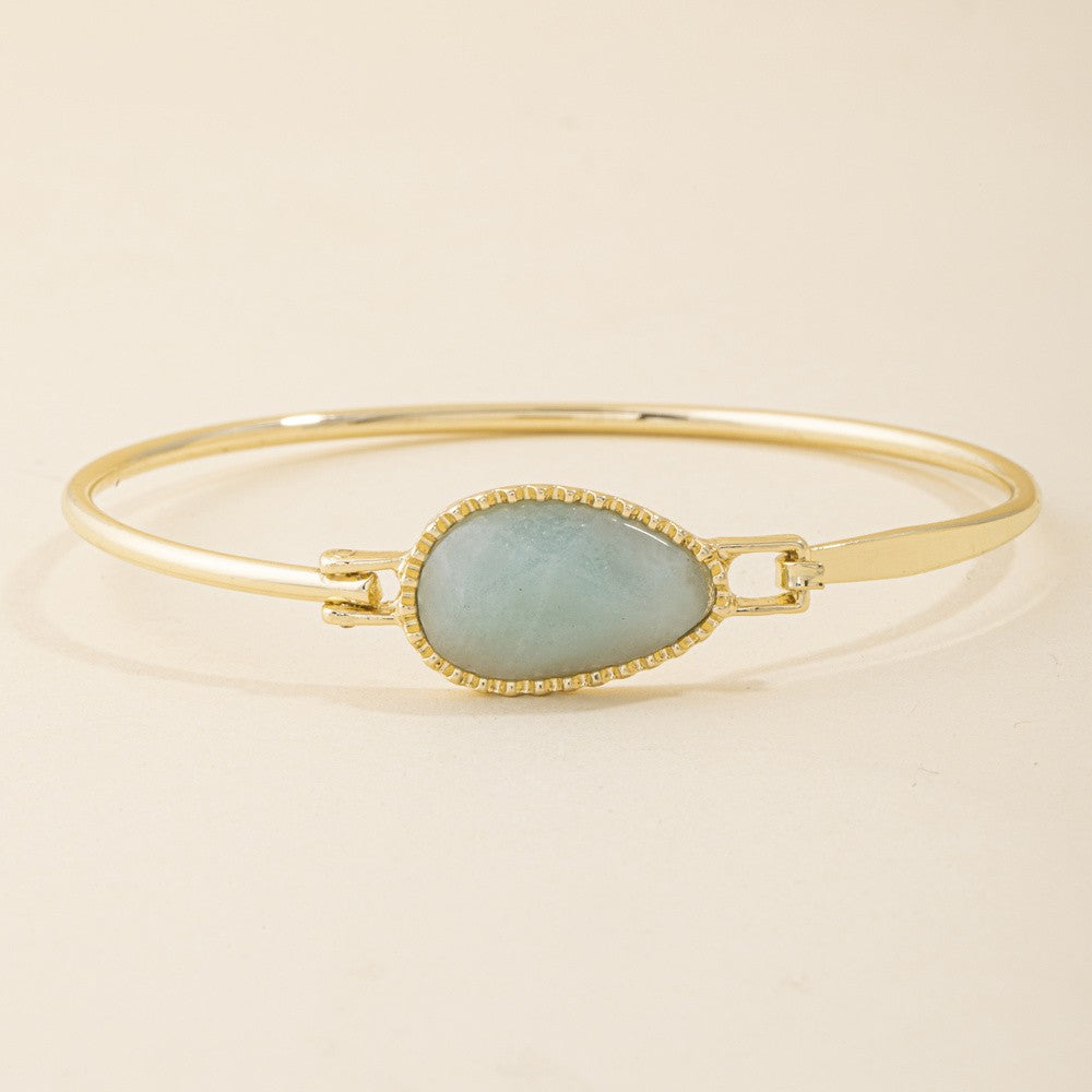 Teardrop Bangle Bracelet