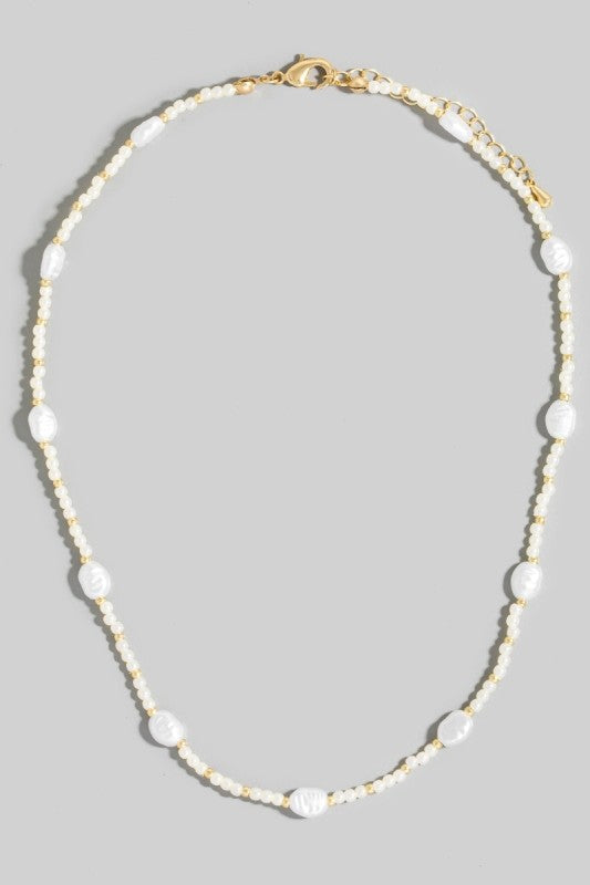Mixed Pearl Beaded Necklace