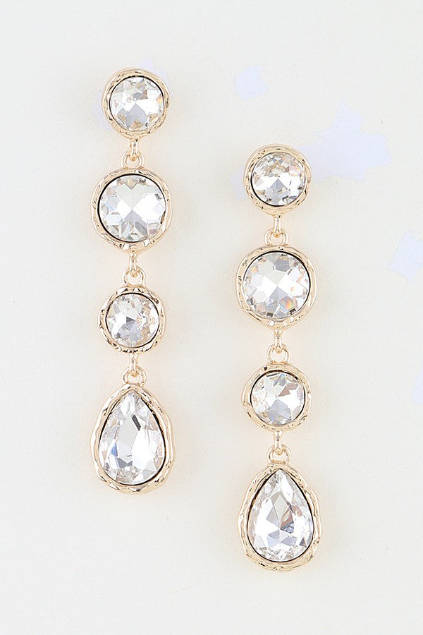 Crystal Cascade Earrings