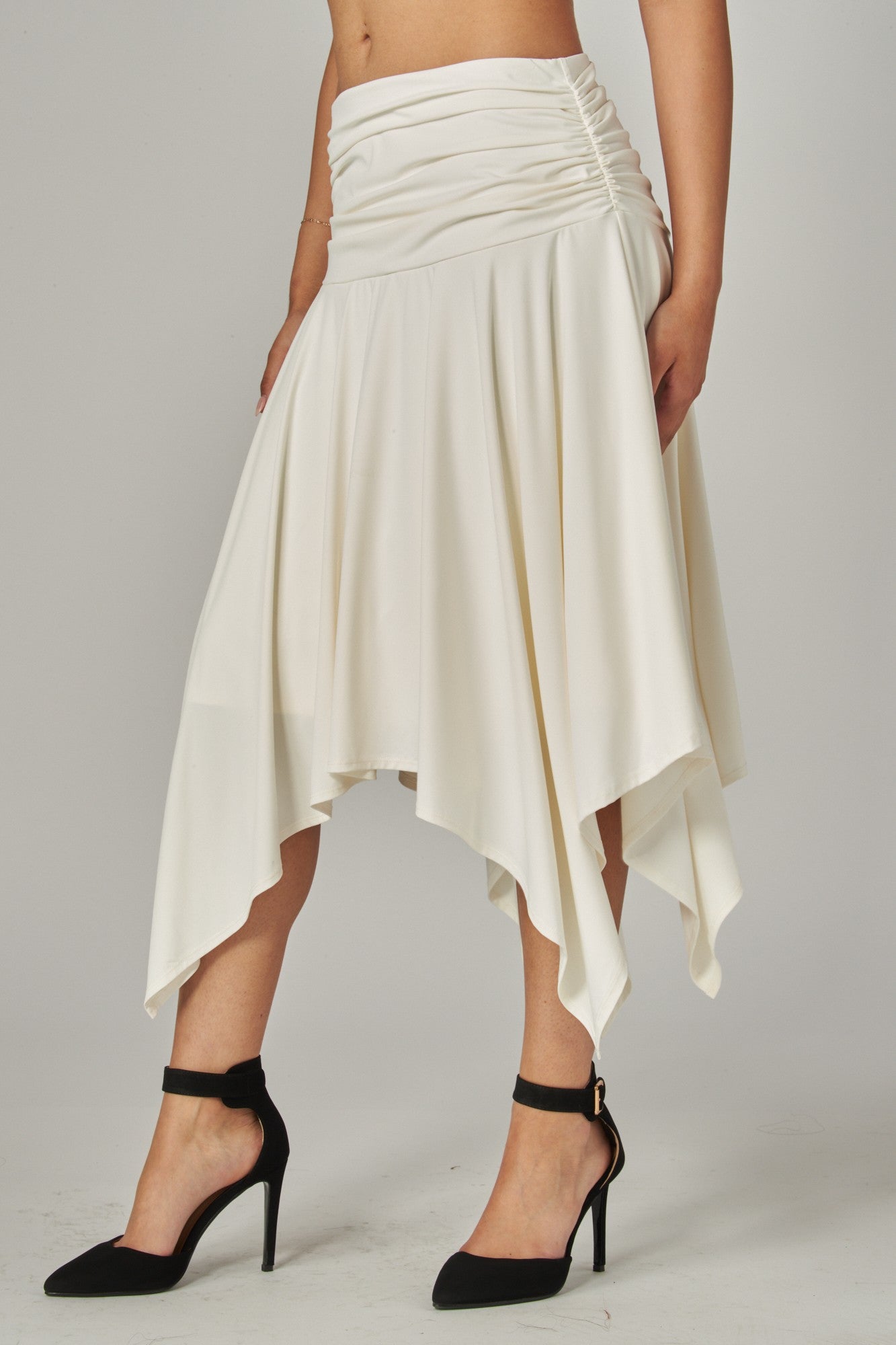 Moonbeam Flutter Asymmetric Skirt