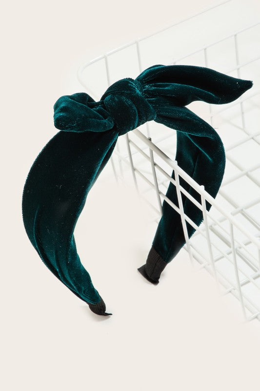 Velvet Bow Headband