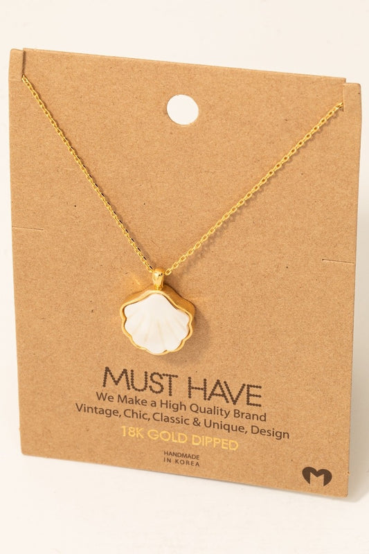 Gold Dipped Shell Necklace