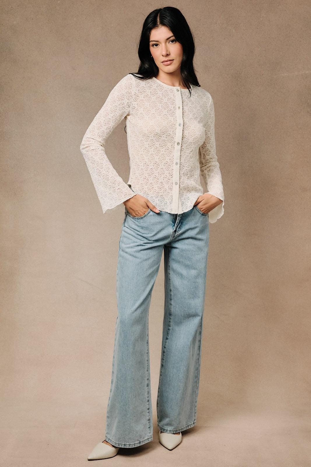 Secret Garden Bell Sleeve Blouse