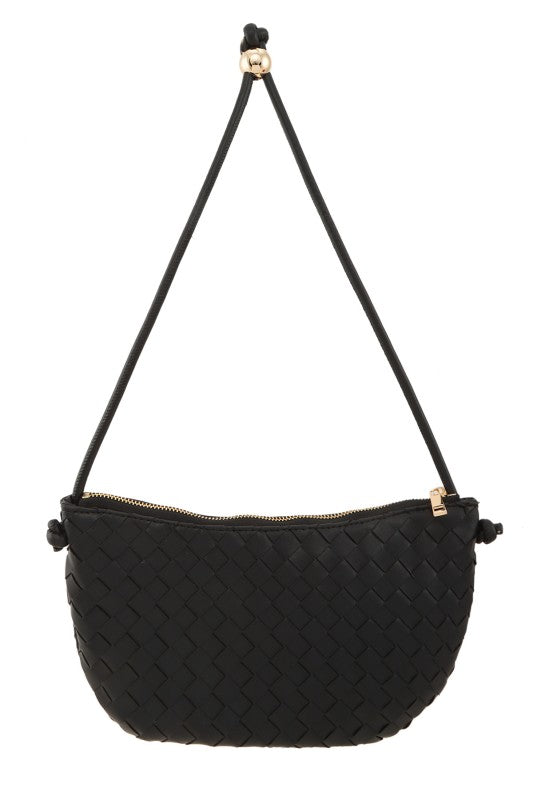 Adjustable Woven Shoulder Bag