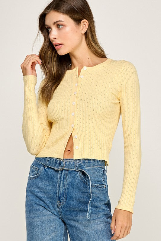 Buttercup Button-Up Cardi