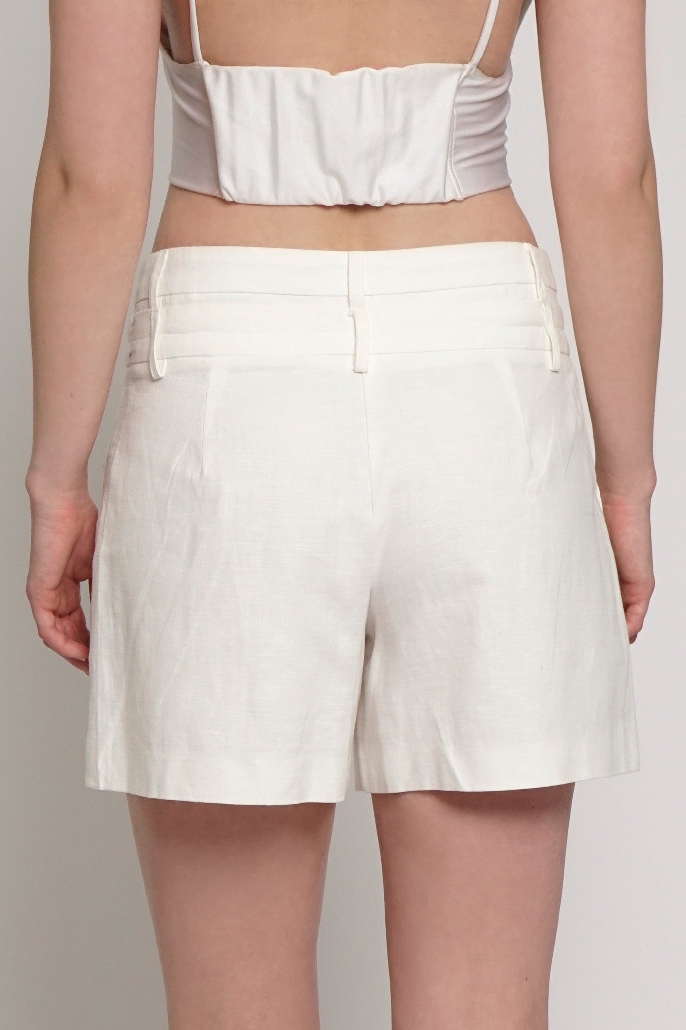 Ivory Edge Double Waist Shorts