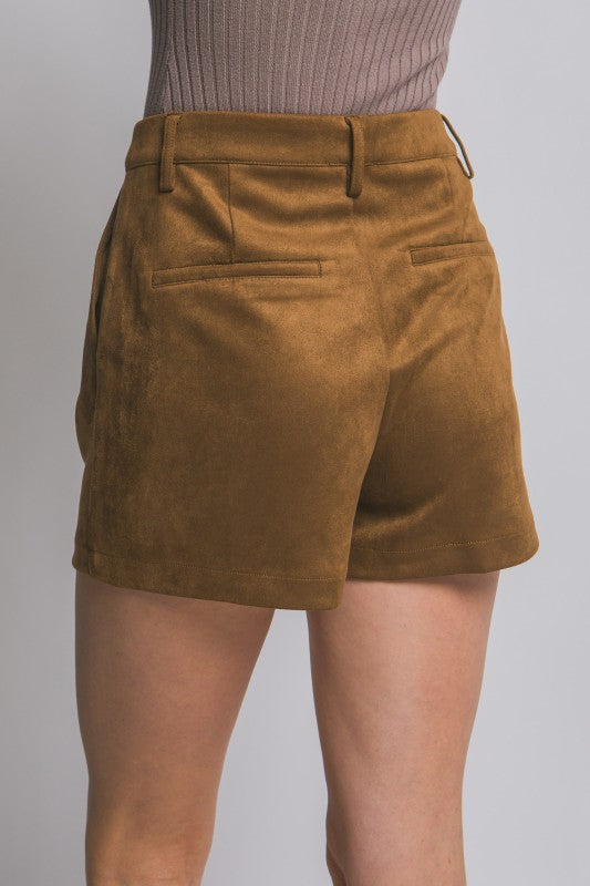 Soft Suede Shorts