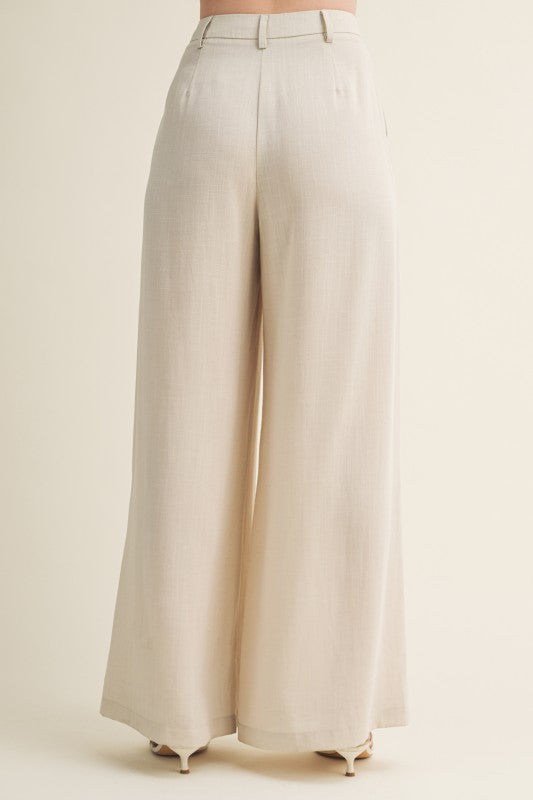 Flow Pleated Wide Leg Pants