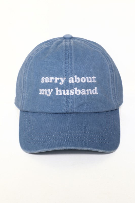 Sorry About My Husband Baseball Cap