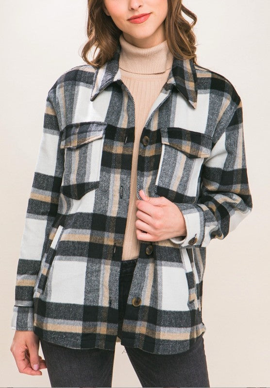Cozy Plaid Button Up