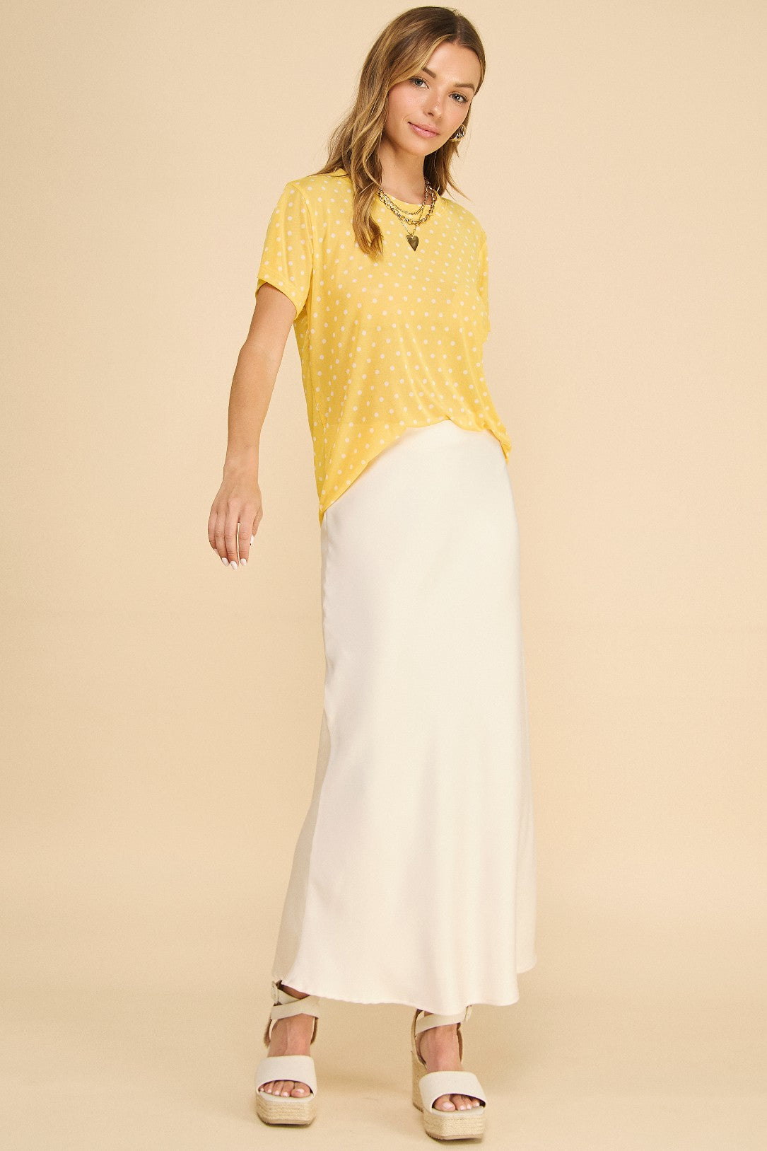 Aniston Silk Slip Skirt