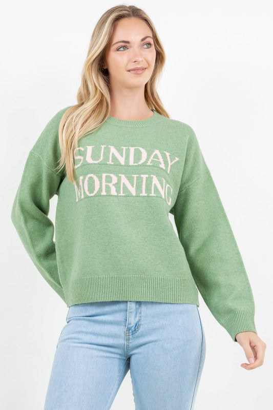 Sunday Morning Pullover Sweater