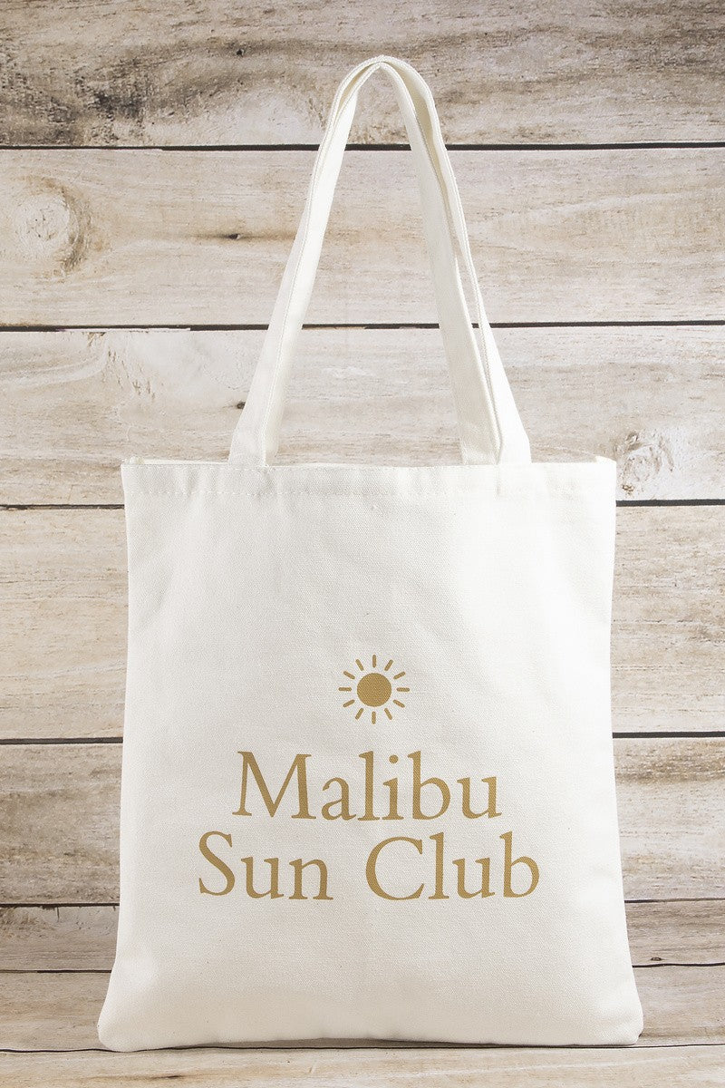 Malibu Sun Club Graphic Tote Bag