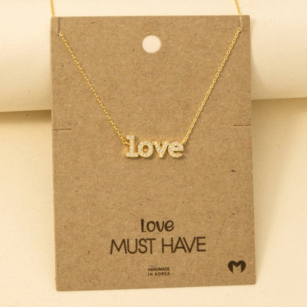 Gold Dipped Love Necklace