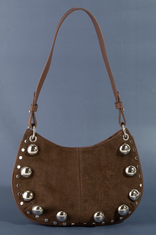 Sedona Studded Suede Shoulder Bag