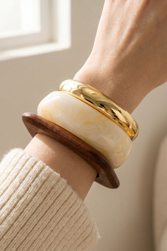 Luxe Stone Stack Bracelet Set