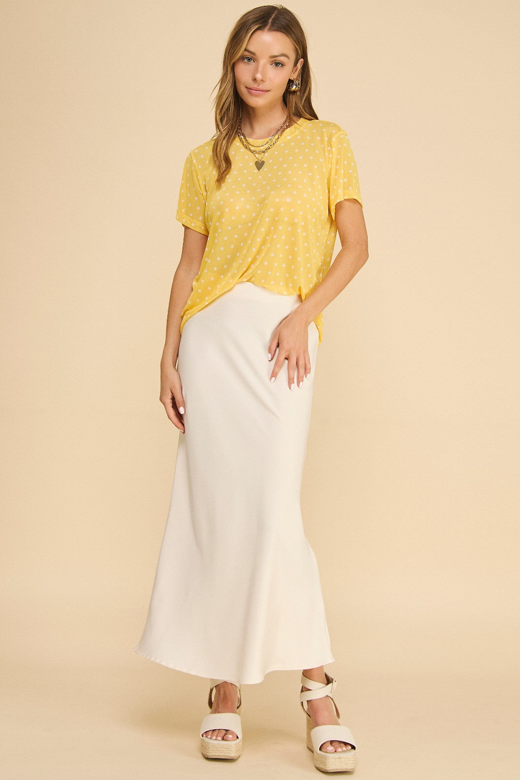 Aniston Silk Slip Skirt
