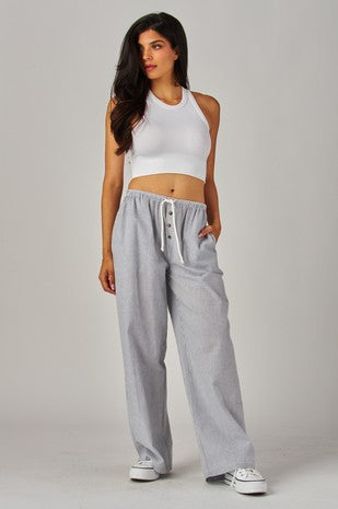 Coastline Pinstripe Boxer Pants