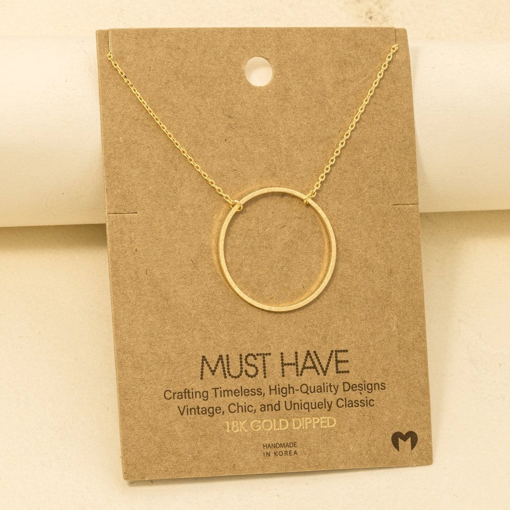 Radiant Loop Pendant Necklace