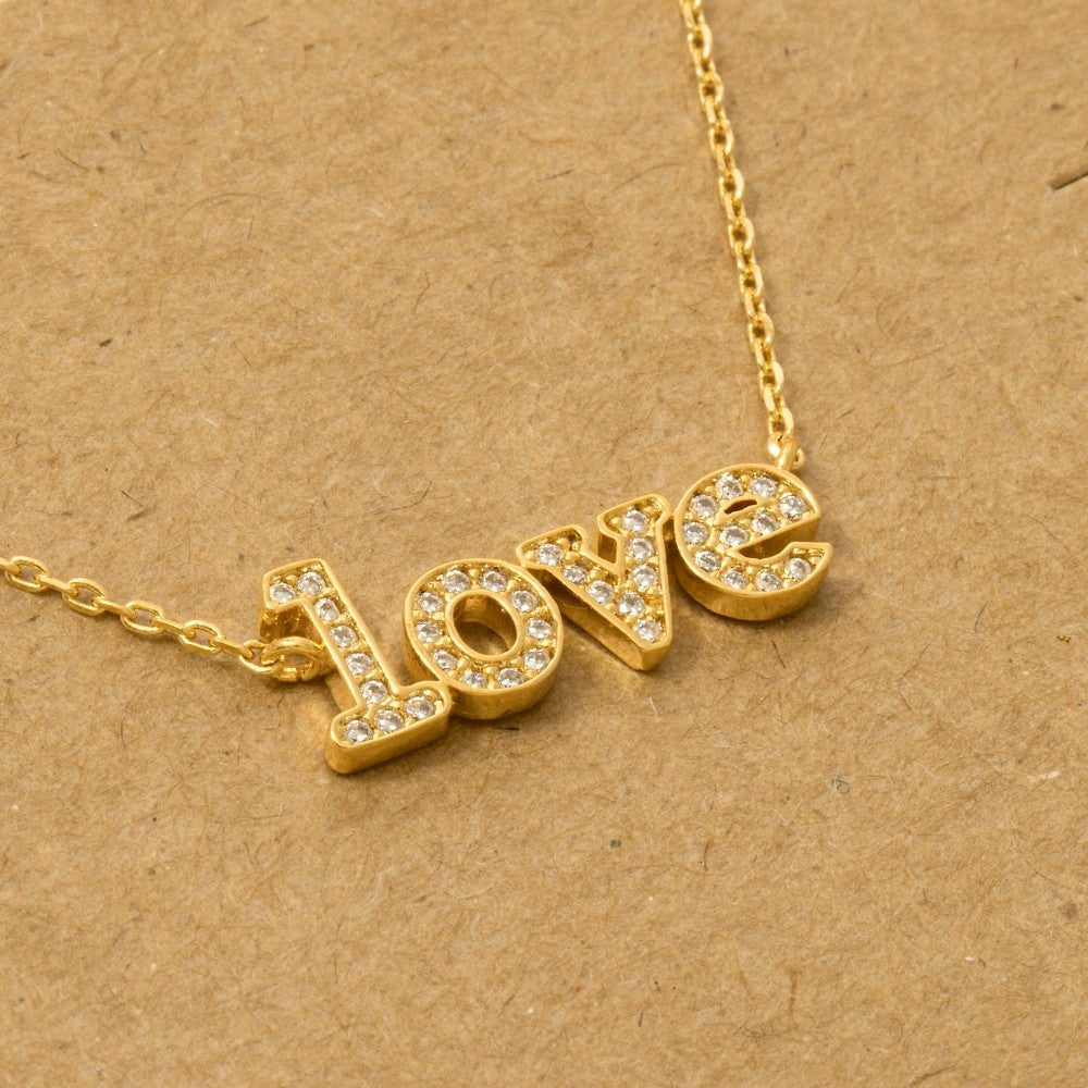 Gold Dipped Love Necklace