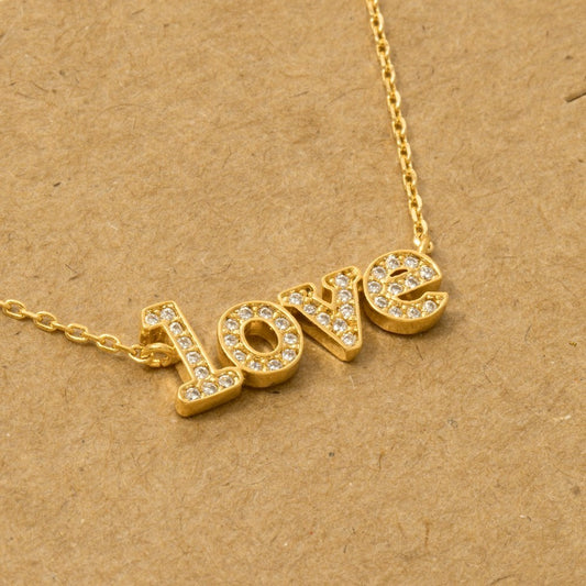 Gold Dipped Love Necklace