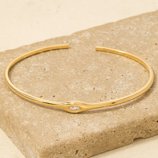 Minimalist Gold Cuff Bracelet