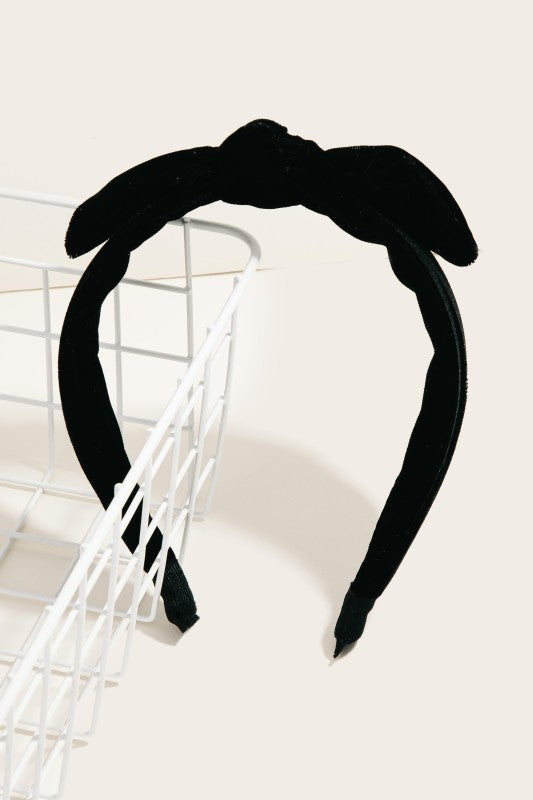 Velvet Bow Headband