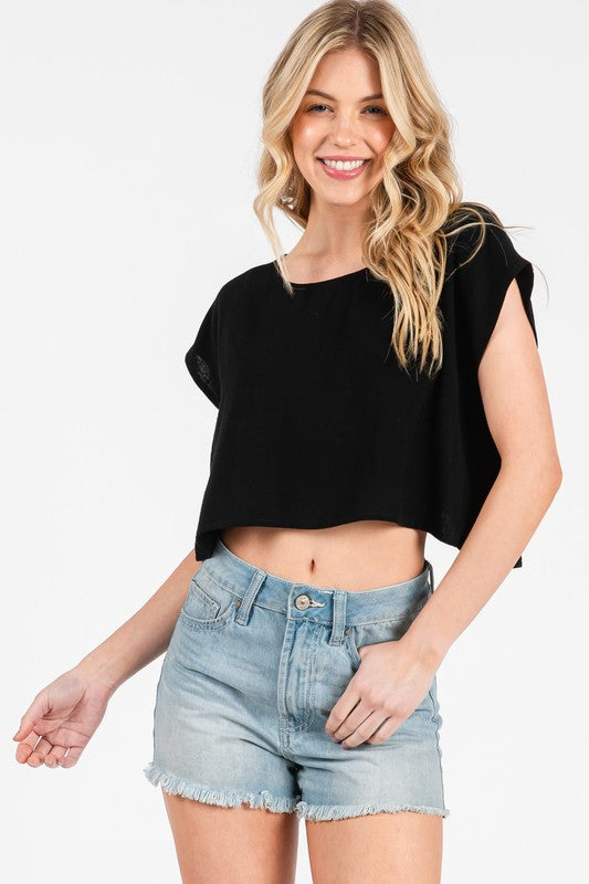 Blackout Babe Crop