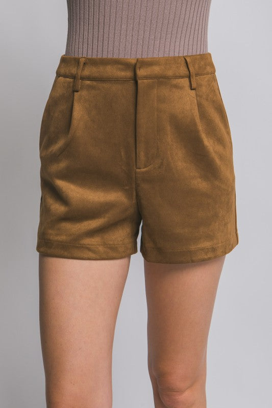 Soft Suede Shorts