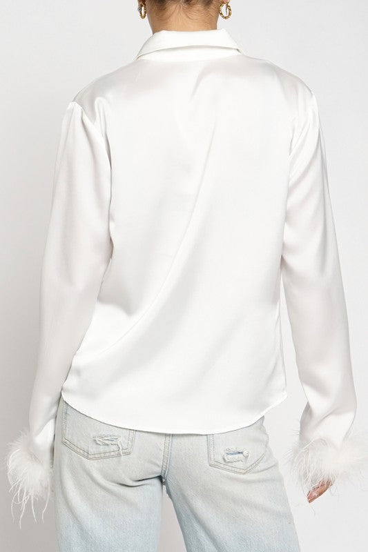Soft Flight Feather Top
