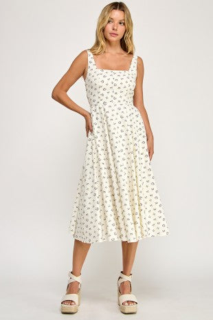 White Garden Smocked Dress