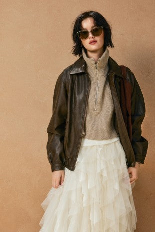 Dark Roast Leather Jacket