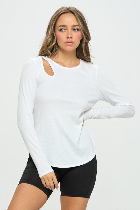 Keyhole Long Sleeve Top