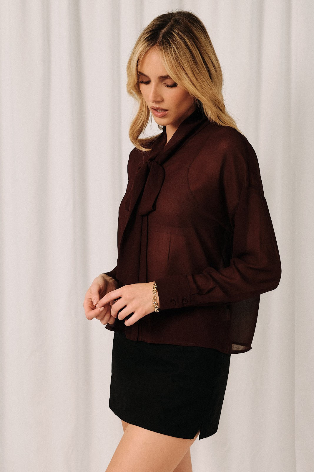 Wine & Roses Blouse