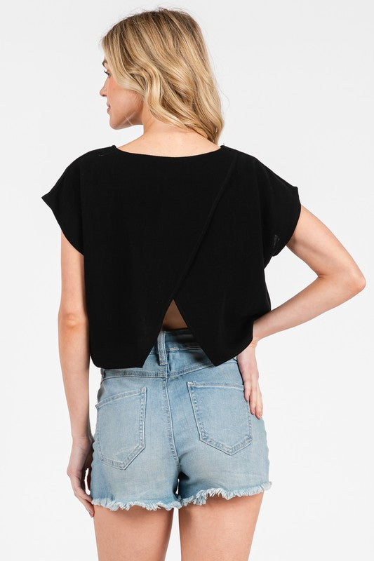 Blackout Babe Crop